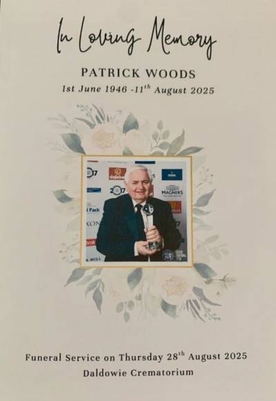 Farewell to Pat Woods and a Happy Heavenly Birthday to David Potter