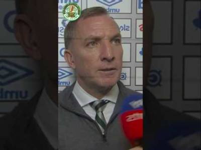 Brendan Rodgers post match interview 0-0 Glasgow Derby