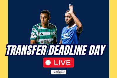 Transfer Deadline Day LIVE: Celtic get major update in Iheanacho chase, Rangers reject offer for midfielder