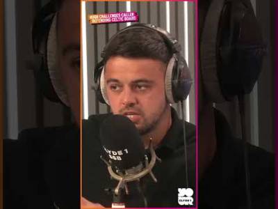 Celtic fans clashes with Hugh Keevins over board