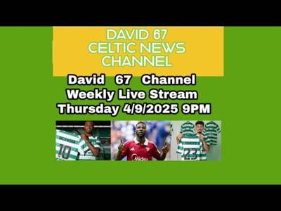 David 67 Weekly Livestream Thursday September 4th at 9PM