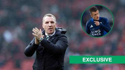 Celtic made deadline day enquiry for striker Brendan Rodgers said was ‘similar’ to Jamie Vardy