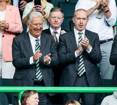 Taking the protests to the steps of Celtic Park