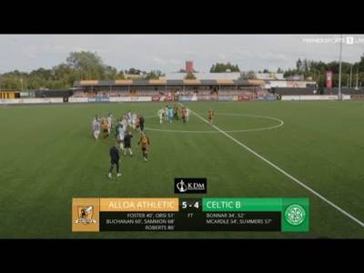 Alloa 5-4 Celtic B – Goals & Highlights | Scottish Challenge Cup