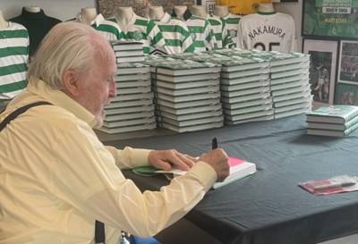Danny McGrain’s busy week signing copies of ‘Celtic in the Eighties’ by David Potter
