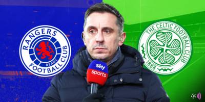 Gary Neville picks between Celtic and Rangers for “best” stadium atmosphere