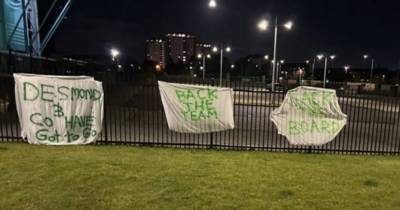 Celtic sack the board protestors return with ‘dangerous rhetoric’ claim Neil Lennon publicly condemned