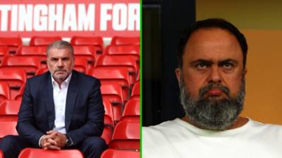 Ange Postecoglou addresses Celtic-era picture with Evangelos Marinakis and Steve Cooper