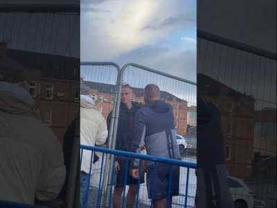 Angry Bear Confronts Rangers Player After Hearts Defeat 😂 #rangersfc #heartsfc #TheloAasgaard