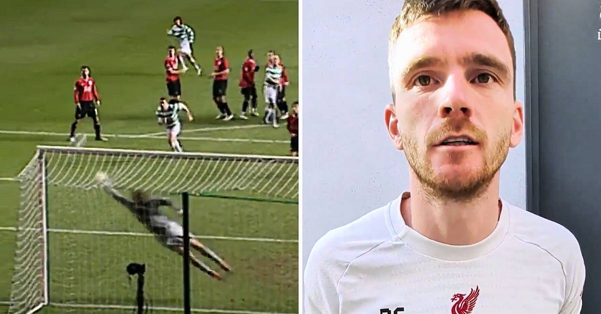 Celtic Fans Will Love Andy Robertson's Answer To Liverpool Free-Kick Question
