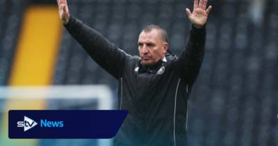 Delighted for players, says Brendan Rodgers after Celtic win amid fan unrest