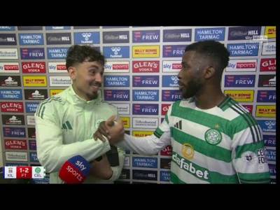 Iheanacho & Tounetki Post Match Reaction After Celtics Dramatic Late Winner At Kilmarnock
