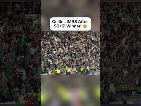 Kelechi Iheanacho sends Celtic fans into BEDLAM with last kick of the game!?#celtic #ultras #limbs