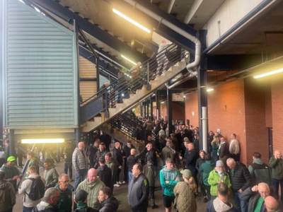 Photos of Celtic support’s 12th Man Protest at Rugby Park