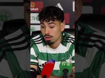 🎙️🇹🇳 Sebastian Tounekti speaks to the media at Celtic Park for the first time! #celticfc🍀