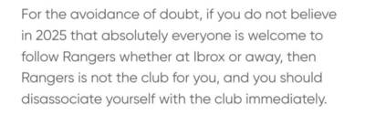 Changing perceptions at Ibrox