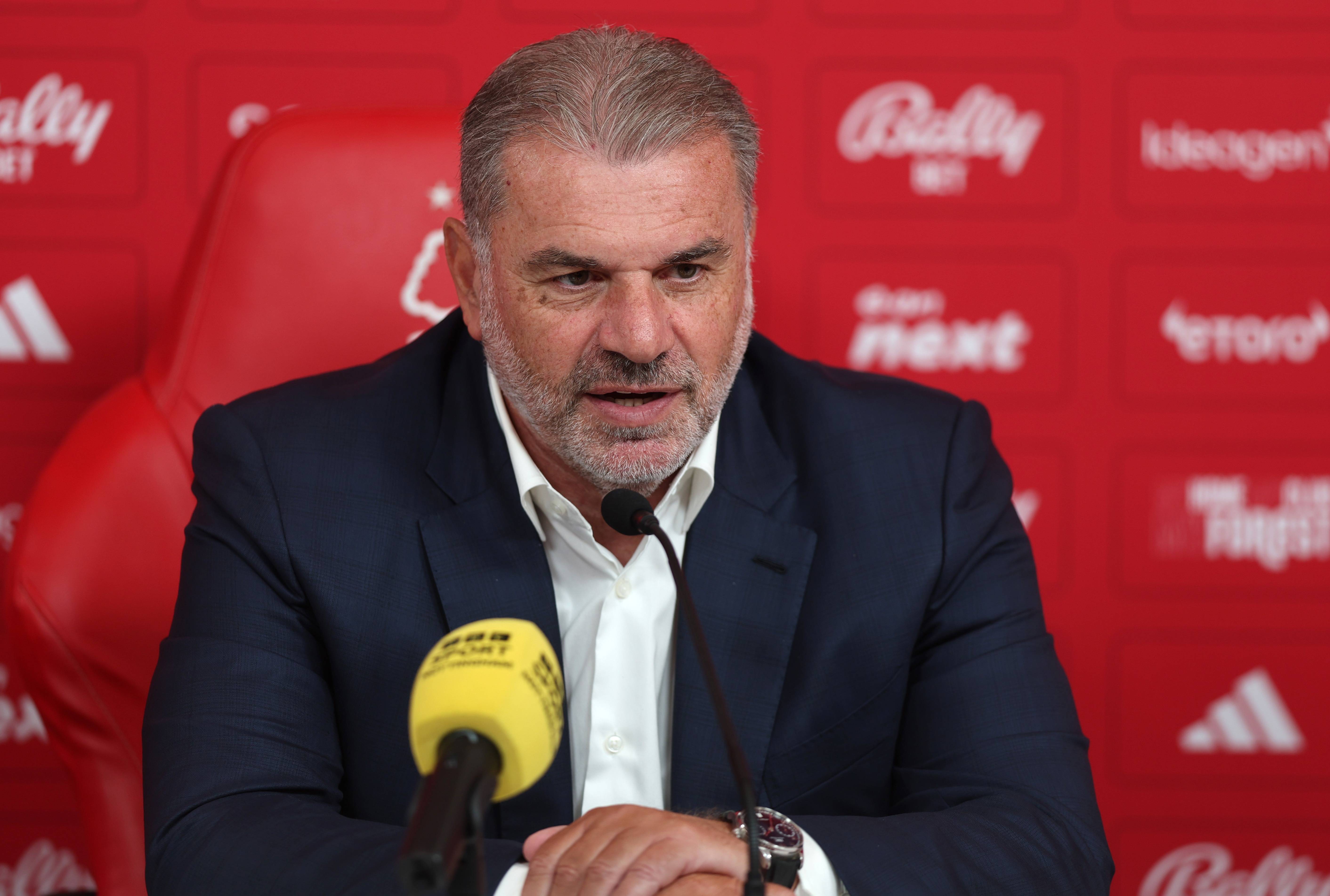 Ange Postecoglou names what’s followed him from Celtic to Tottenham & Nottingham Forest as ‘narrative’ question gets spiky shutdown