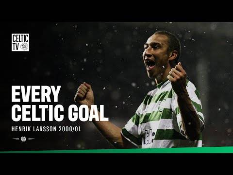 Every Celtic Goal: Henrik Larsson 2000/01 | All 53 Goals to Win the Golden Boot 👑🍀