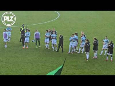 🔊🙌 I Brendan Rodgers celebrates Cup win with Hoops squad