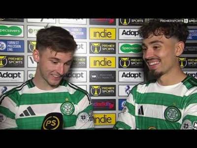 Kieran Tierney & Sebastian Tounetki Reaction As Celtic Defeat Partick Thistle 4-0
