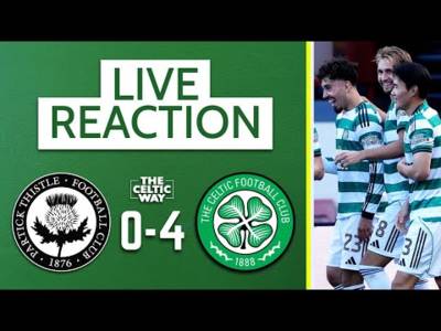 Partick Thistle 0-4 Celtic: LIVE FT Reaction from Firhill as Bhoys set up Glasgow Derby semi-final