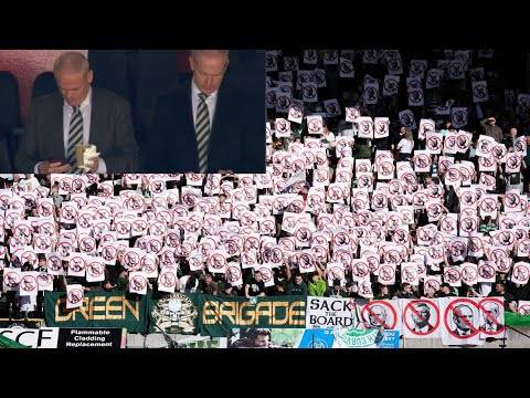 SHAMEFUL!!! Celtic Board Look Away Whilst Fans Launch Protest Against Them