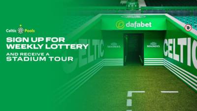 Join the Celtic Pools Weekly Lottery and receive a FREE Stadium Tour!