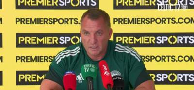 Brendan Rodgers triggers St Mirren fans with reaction to Celtic drawing Rangers in the Premier Sports Cup
