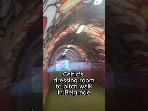 🏟️ Celtic’s tunnel walk in Belgrade