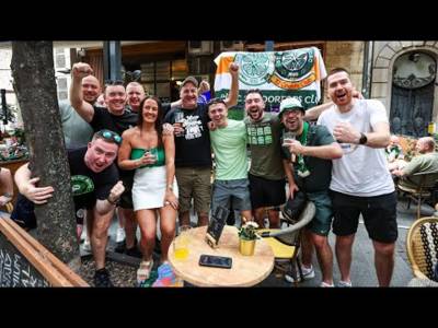 Celtic Fans In Belgrade For Red Star Europa League Game