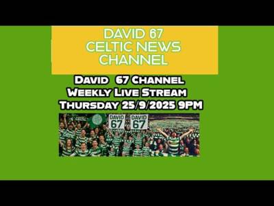 David 67 Weekly Live Stream Thursday 25th September 2025 at 9PM