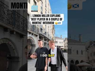 🤣🏴󠁧󠁢󠁳󠁣󠁴󠁿 LENNON MILLER EXPLAINS ‘BEST PLAYER AT SCOTLAND’ INTERVIEW TO SLANEY #football #scotland