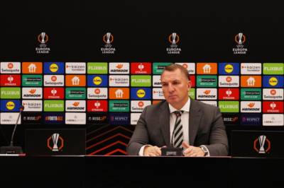 Brendan Rodgers reacts to bizarre question about Celtic fans boycotting the Europa League