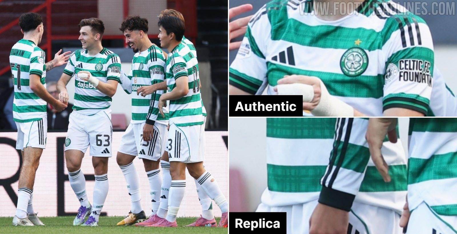 Celtic Wears Authentic Short-Sleeve & Replica Long-Sleeve Kits
