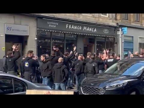 Genk Fans In Glasgow For Europa League Match Against Rangers