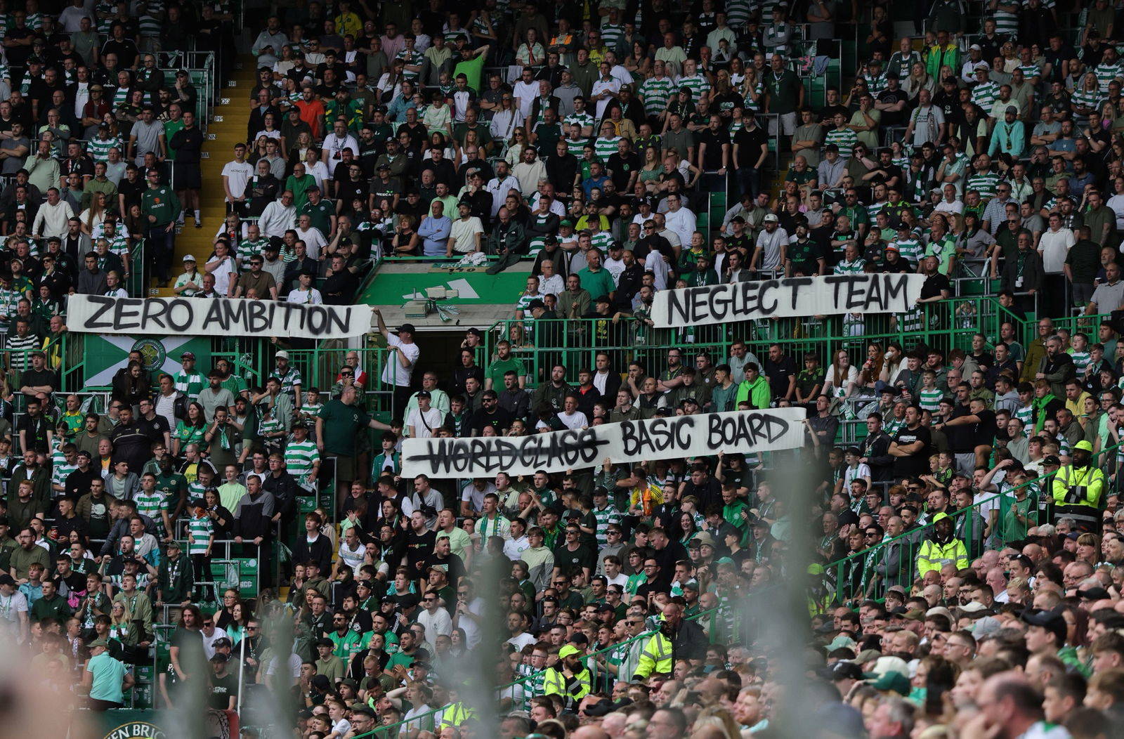Green Brigade Unveil Pre-Match Celtic Park Message