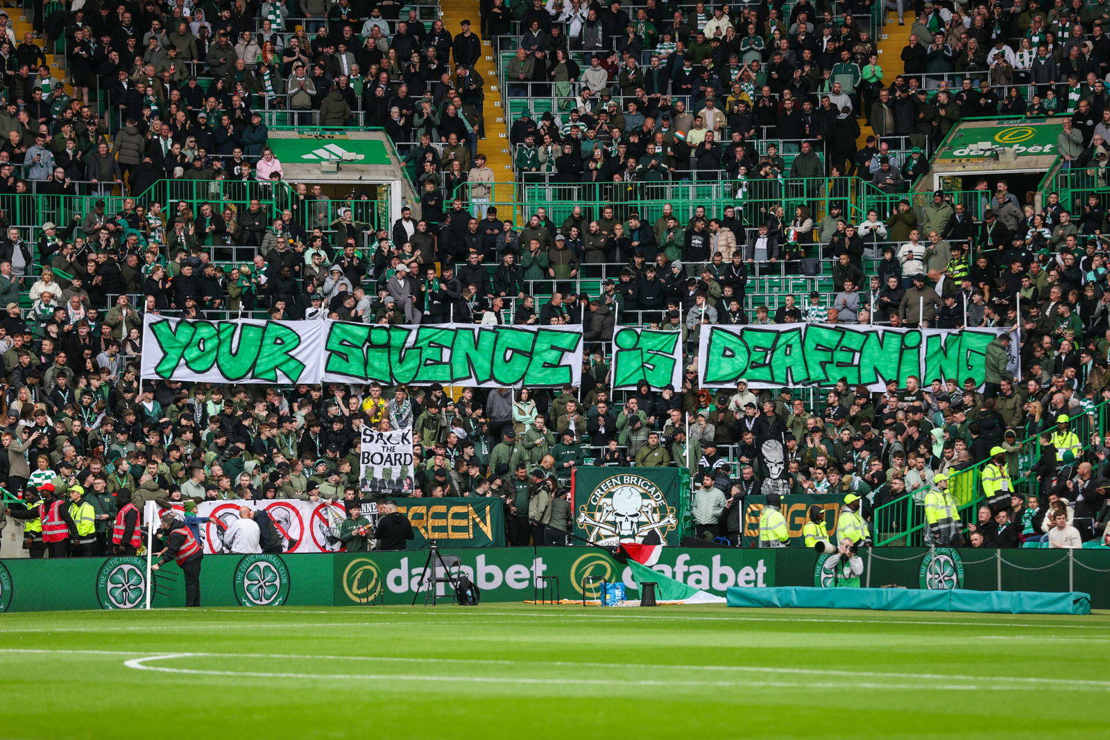 Sky Sports covers the Celtic fan protests