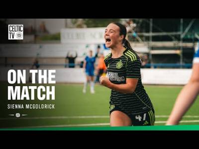 On the Match with Sienna McGoldrick poke after scoring her first senior goal for Celtic (29/09/25)