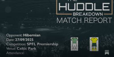 Celtic 0, Hibernian 0 – 27th September, 2025