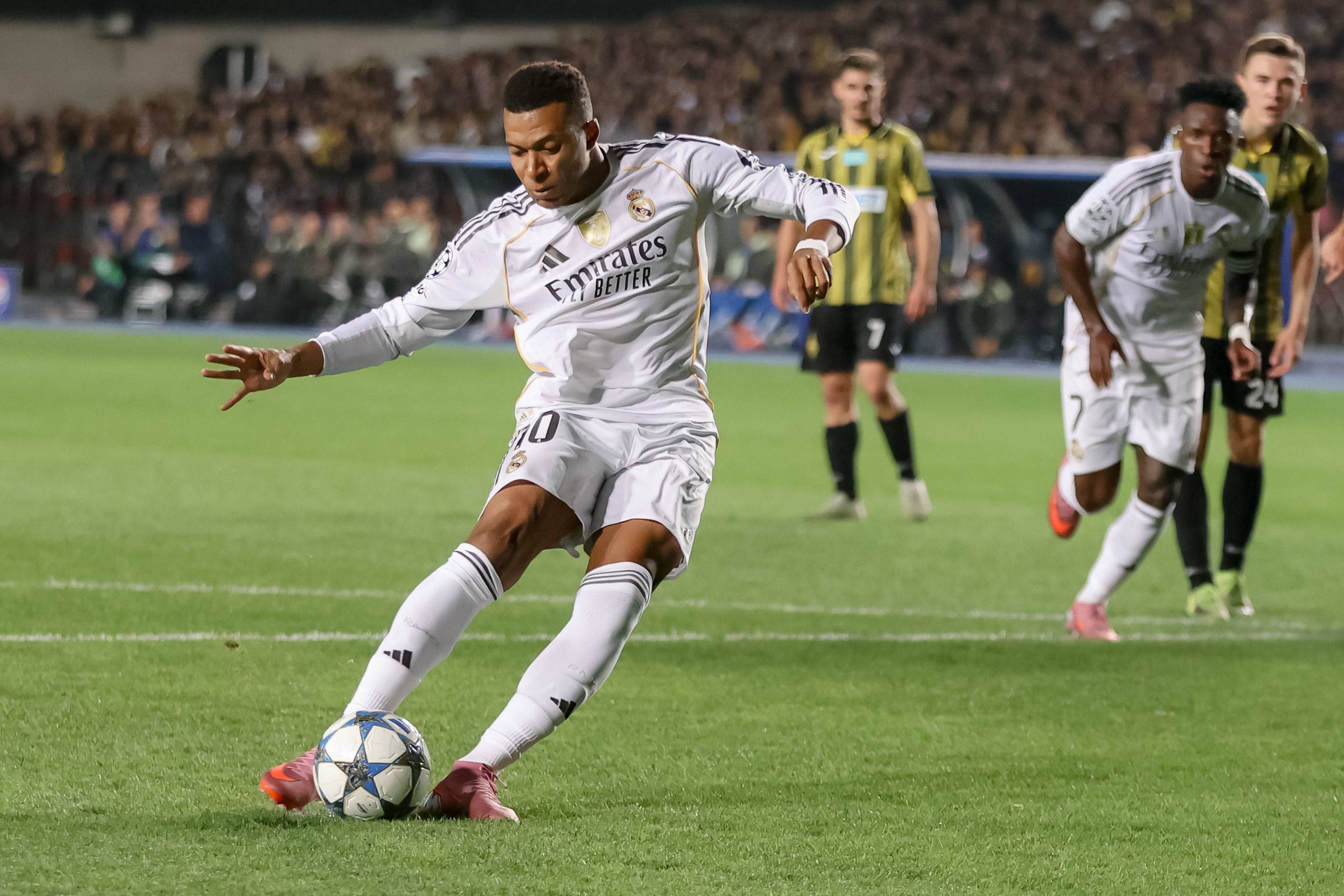Kairat Almaty denied moment of Real Madrid glory by VAR as Kylian Mbappe takes down Celtic slayers