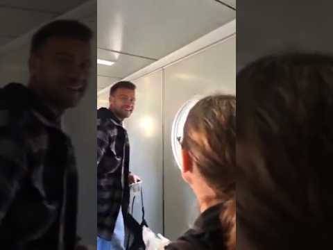 Celtic Fan Sings Holy Goalie To Artur Boruc At The Airport???