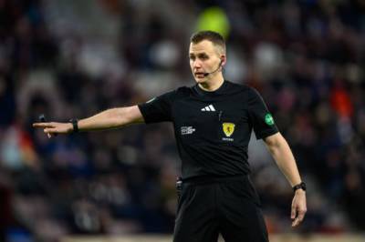 Match officials named for Celtic’s Braga and Motherwell matches