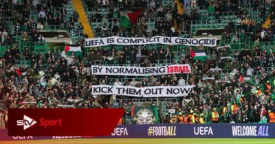 Green Brigade target UEFA over Israel with ‘complicit in genocide’ banner during Celtic v Braga match