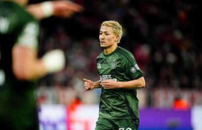 Celtic fans make their feelings clear on Daizen Maeda after he nets a late winner vs Motherwell