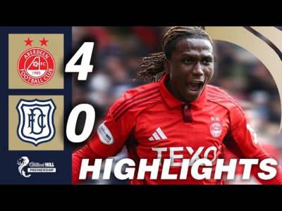 Aberdeen 4-0 Dundee | HIGHLIGHTS | William Hill Premiership