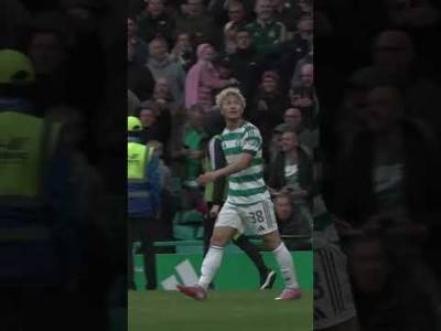 Daizen’s stoppage-time winner ⚡️ #CELMOT | #CelticFC🍀