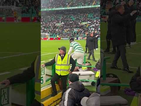 Kelechi Iheanacho Animated On Celtic Bench #celticfc #celtic #spfl ##motherwellfc #football