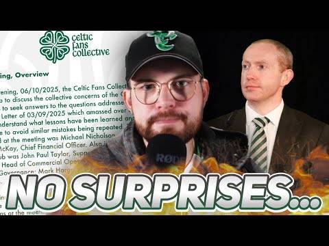 The initial results of the meeting at Celtic Park have been shared...