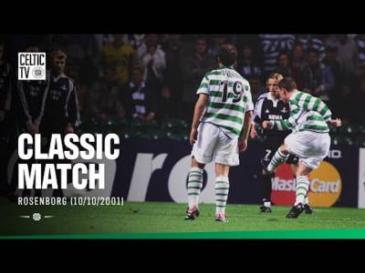 Classic Match: Celtic v Rosenborg (10/10/01) | Alan Thompson’s Free-Kick Magic!