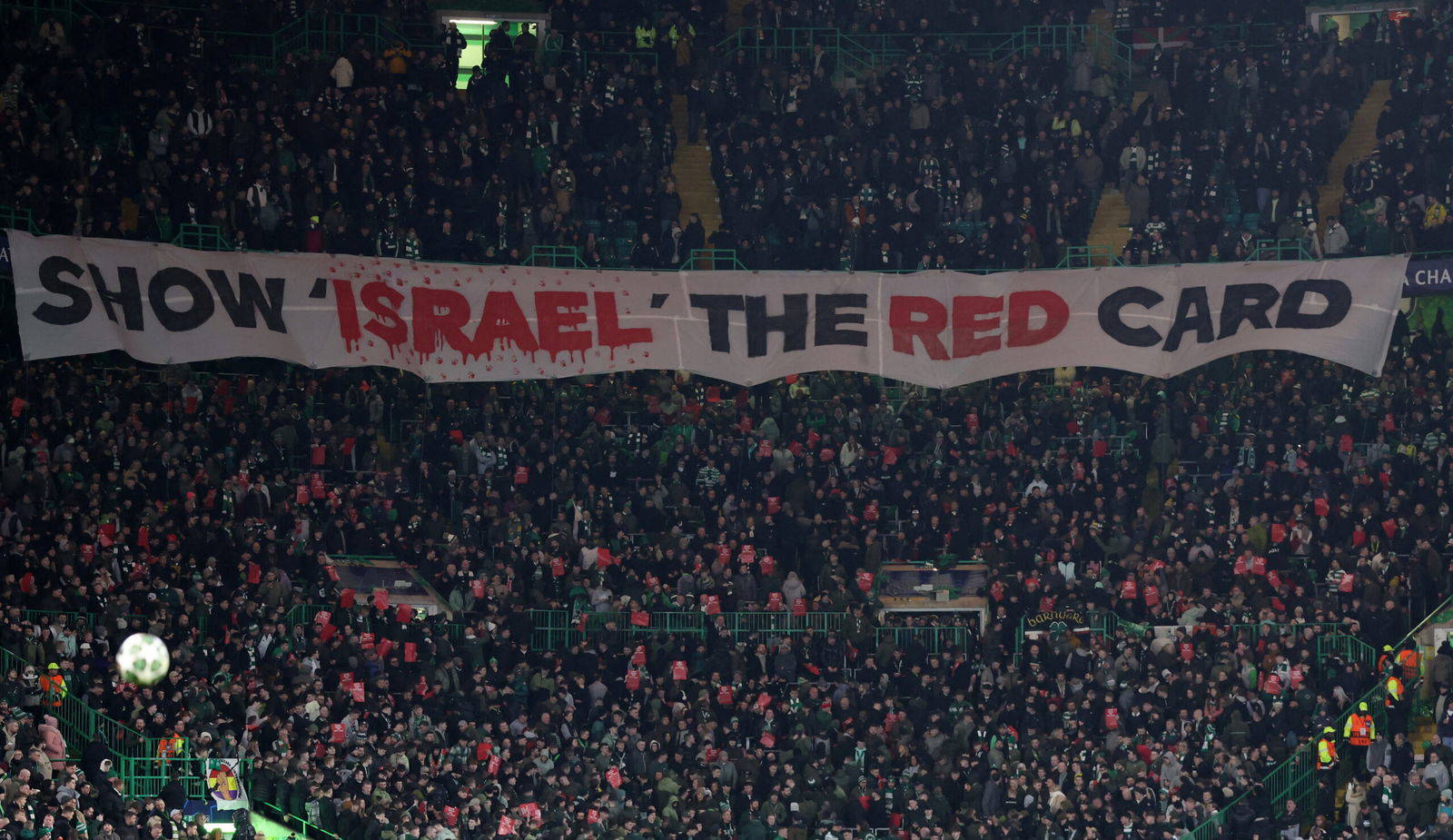 UEFA’s hypocrisy on Isreal deserved to be highlighted by Celtic fans.